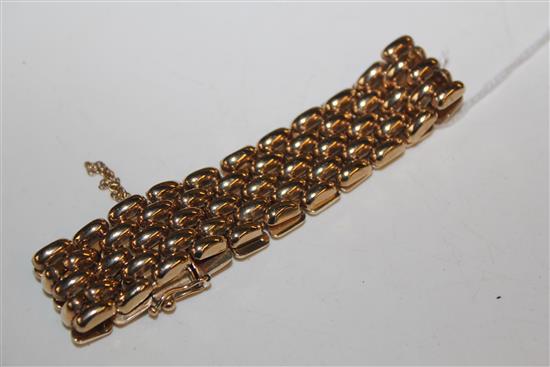 9ct gold oval link bracelet